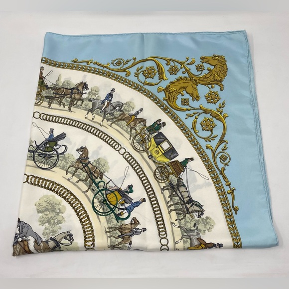 Hermes Vinatge Scarf La Promenade De Longcgamps Carre 90 Ledoux - Picture 5 of 16